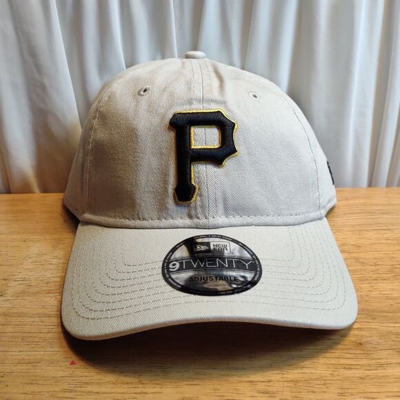 New Era 9Twenty Pittsburgh Pirates Khaki Tan Sliderback Hat - New - Picture 1 of 11